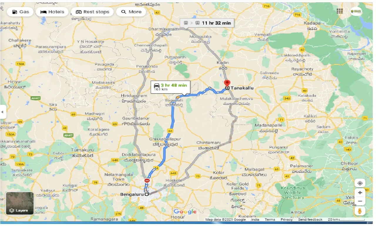 bangalore-to-tanakal-round-trip