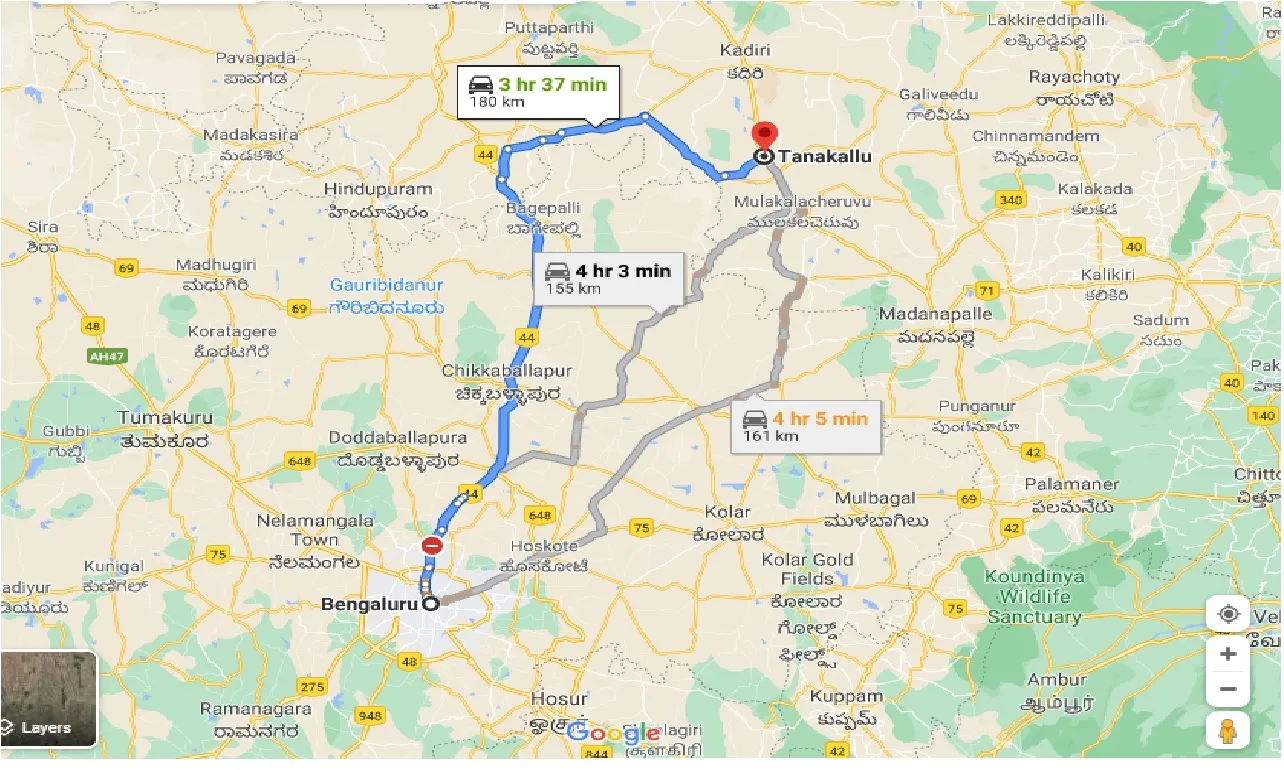 bangalore-to-tanakallu-taxi