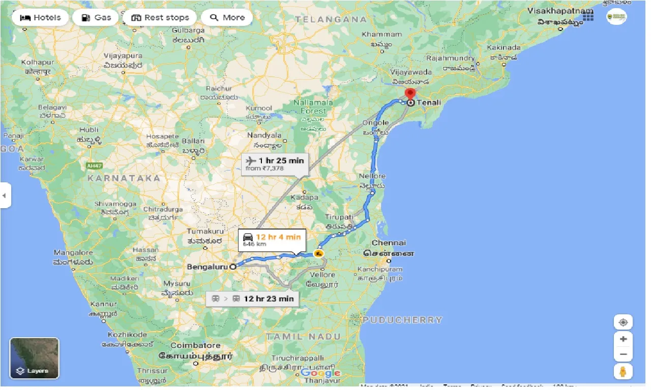bangalore-to-tenali-one-way