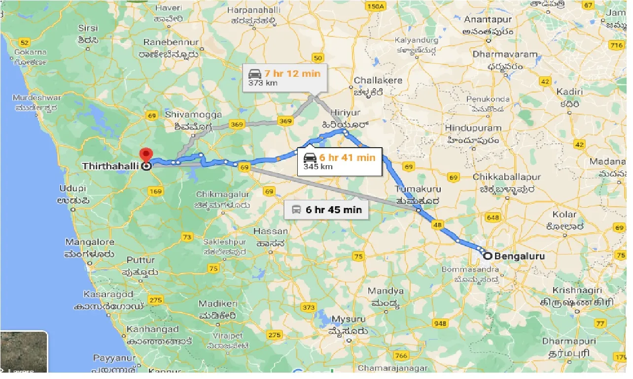 bangalore-to-thirthahalli-one-way