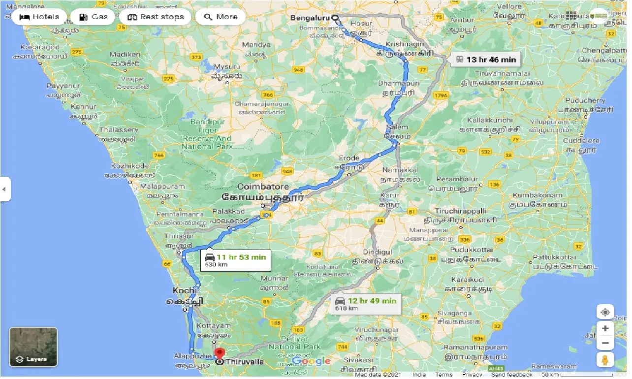 bangalore-to-thiruvalla-round-trip