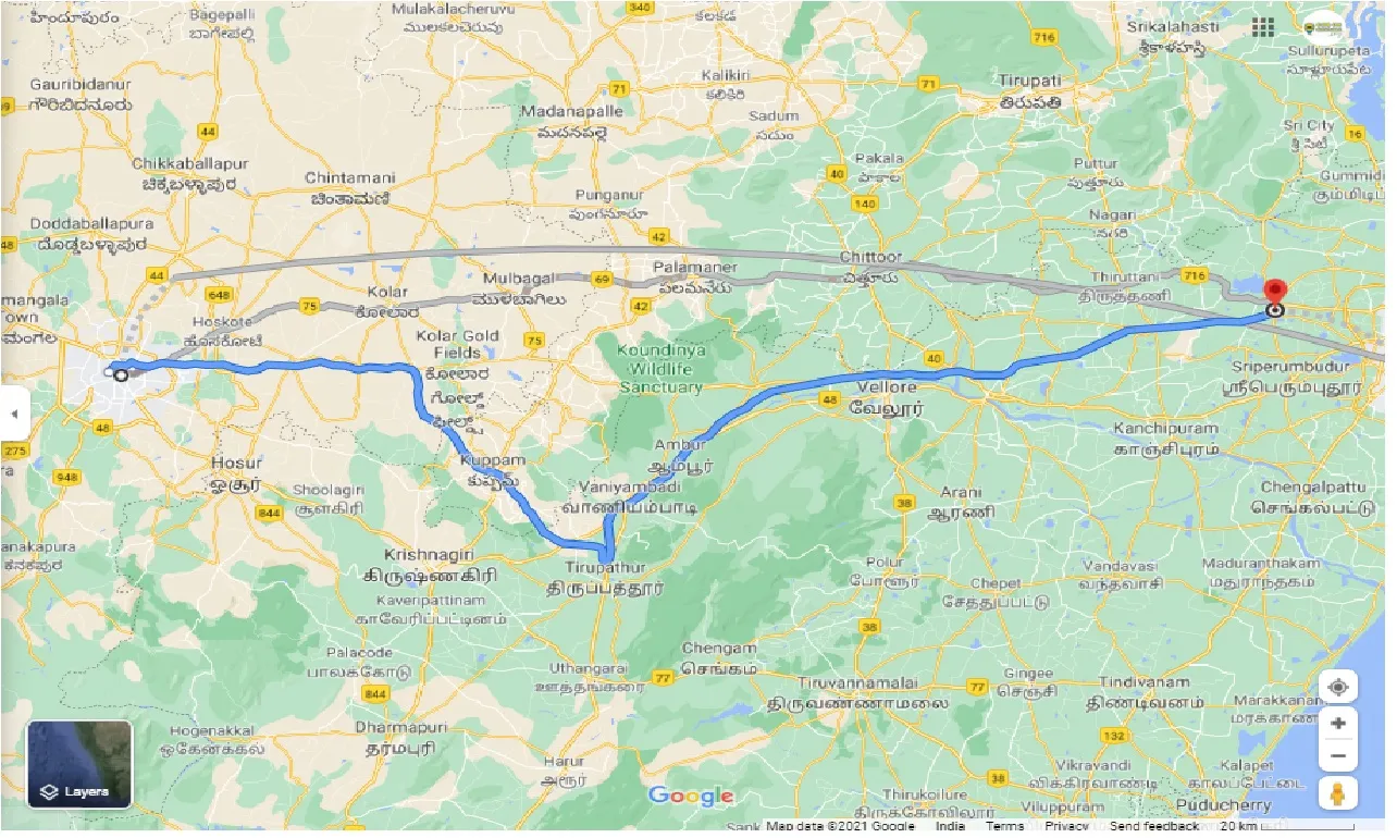 bangalore-to-thiruvallur-round-trip