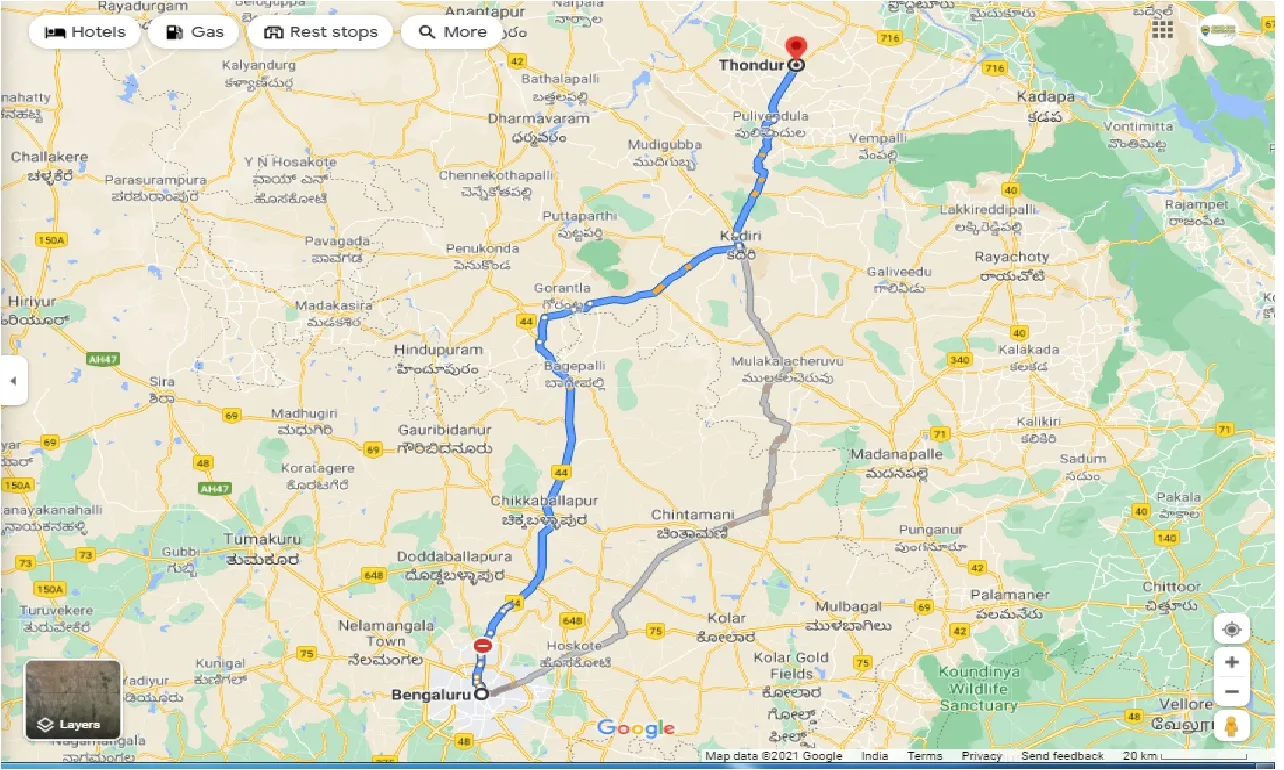 bangalore-to-thondur-one-way