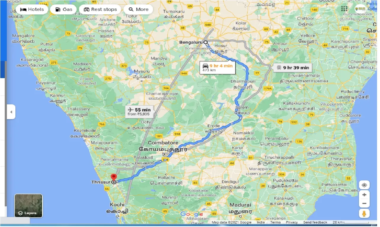 bangalore-to-thrissur-one-way