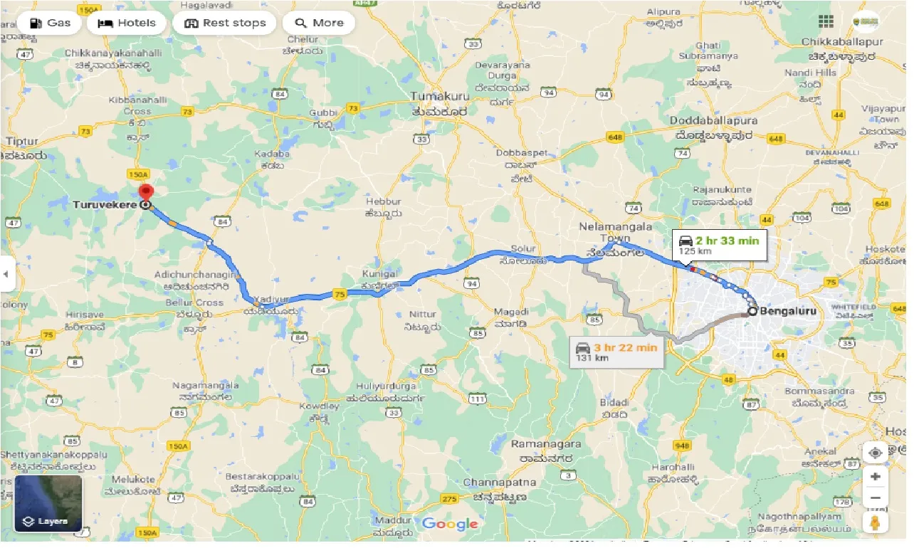 bangalore-to-turuvekere-one-way