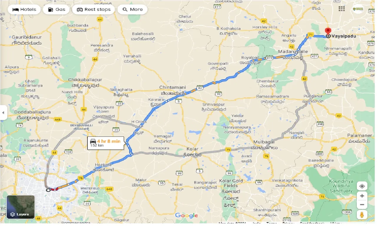 bangalore-to-valmikipuram-round-trip