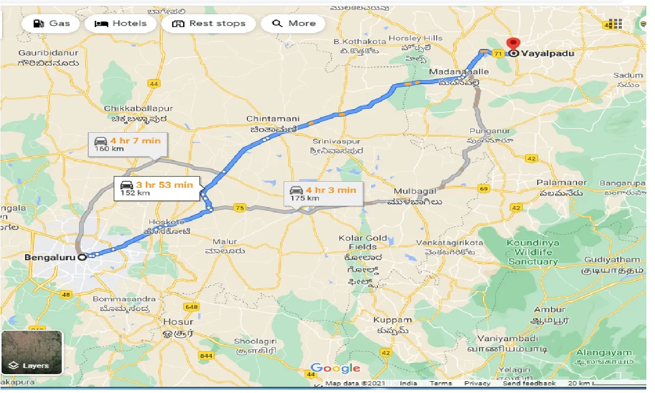 bangalore-to-vayalpadu-taxi