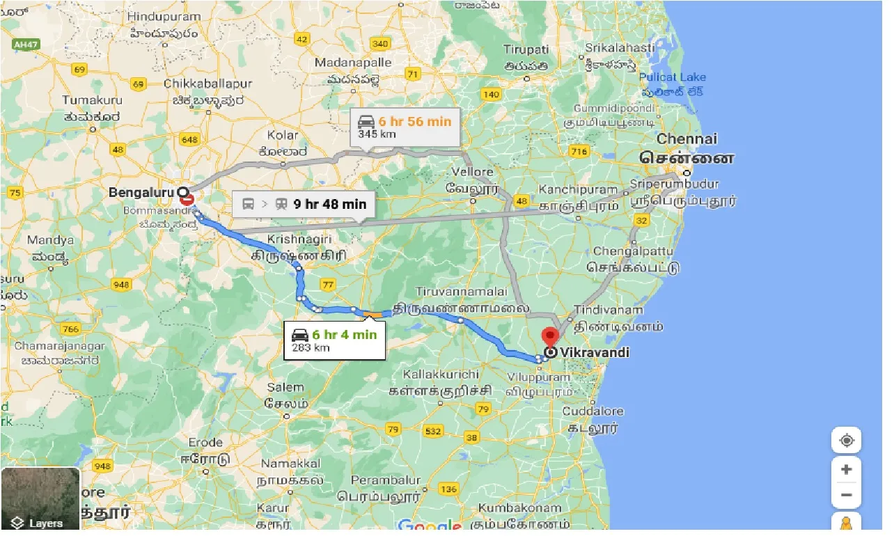 bangalore-to-vikravandi-one-way