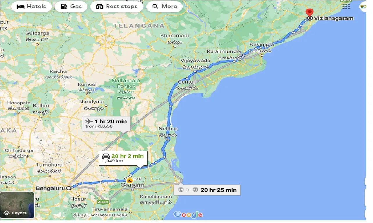 bangalore-to-vizianagaram-taxi