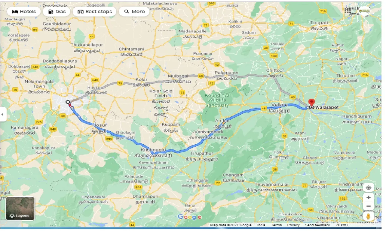 bangalore-to-walajapet-round-trip