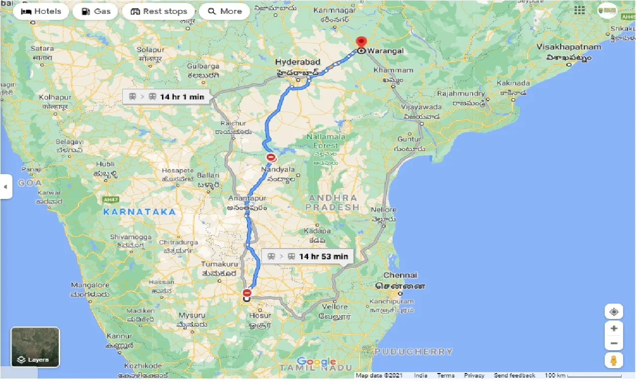 bangalore-to-warangal-round-trip