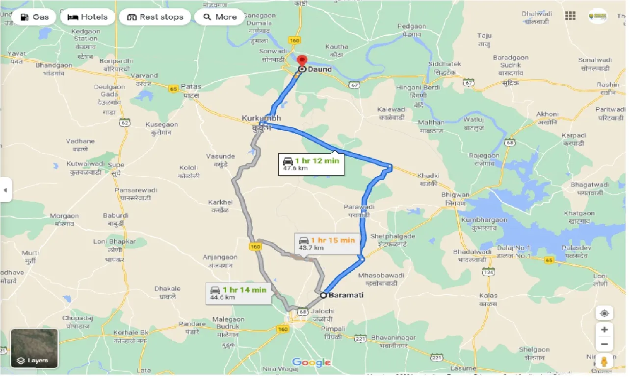 baramati-to-daund-round-trip