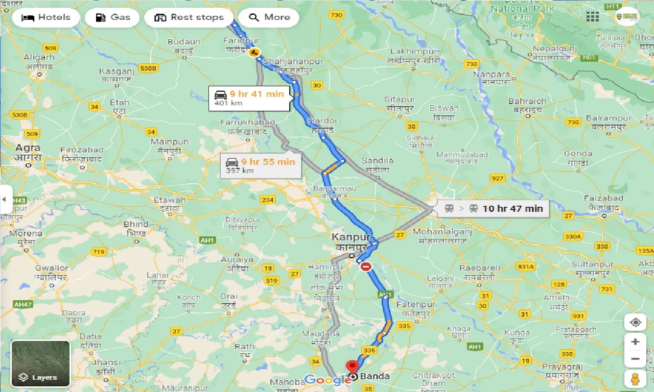 bareilly-to-banda-taxi