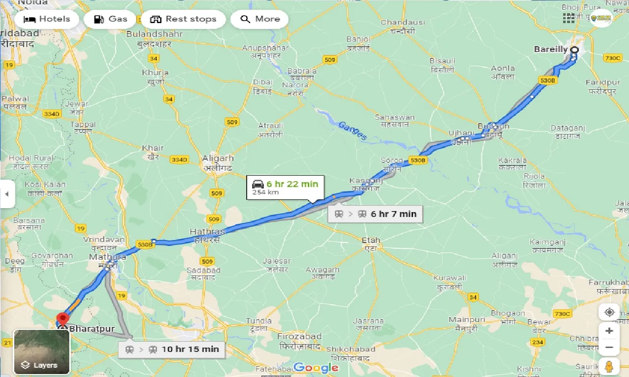 bareilly-to-bharatpur-one-way