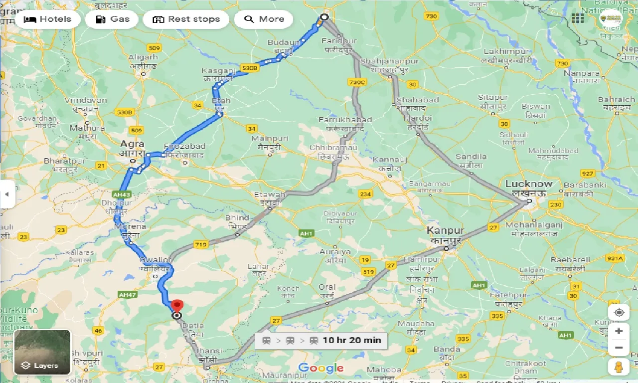 bareilly-to-dabra-one-way