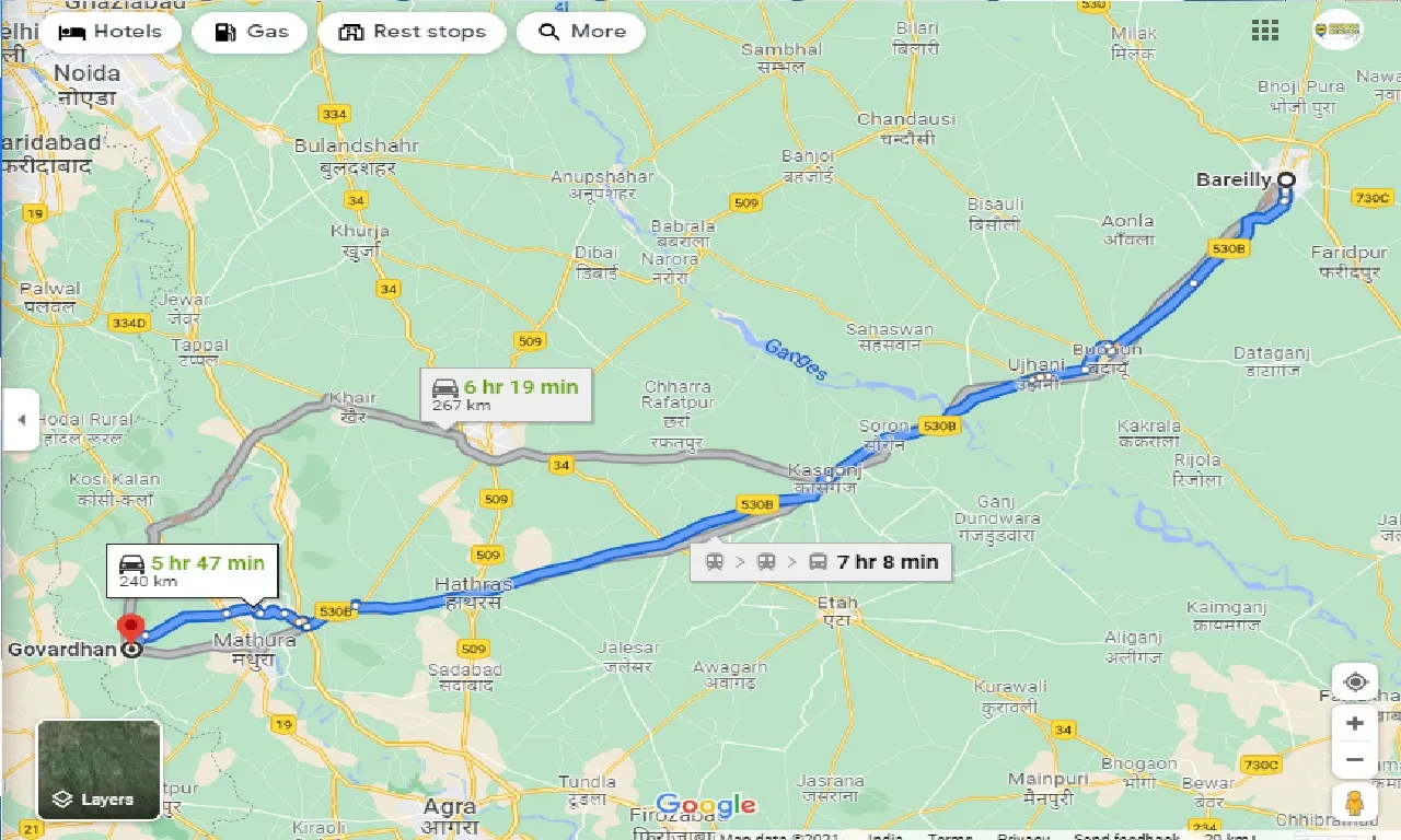 bareilly-to-govardhan-one-way