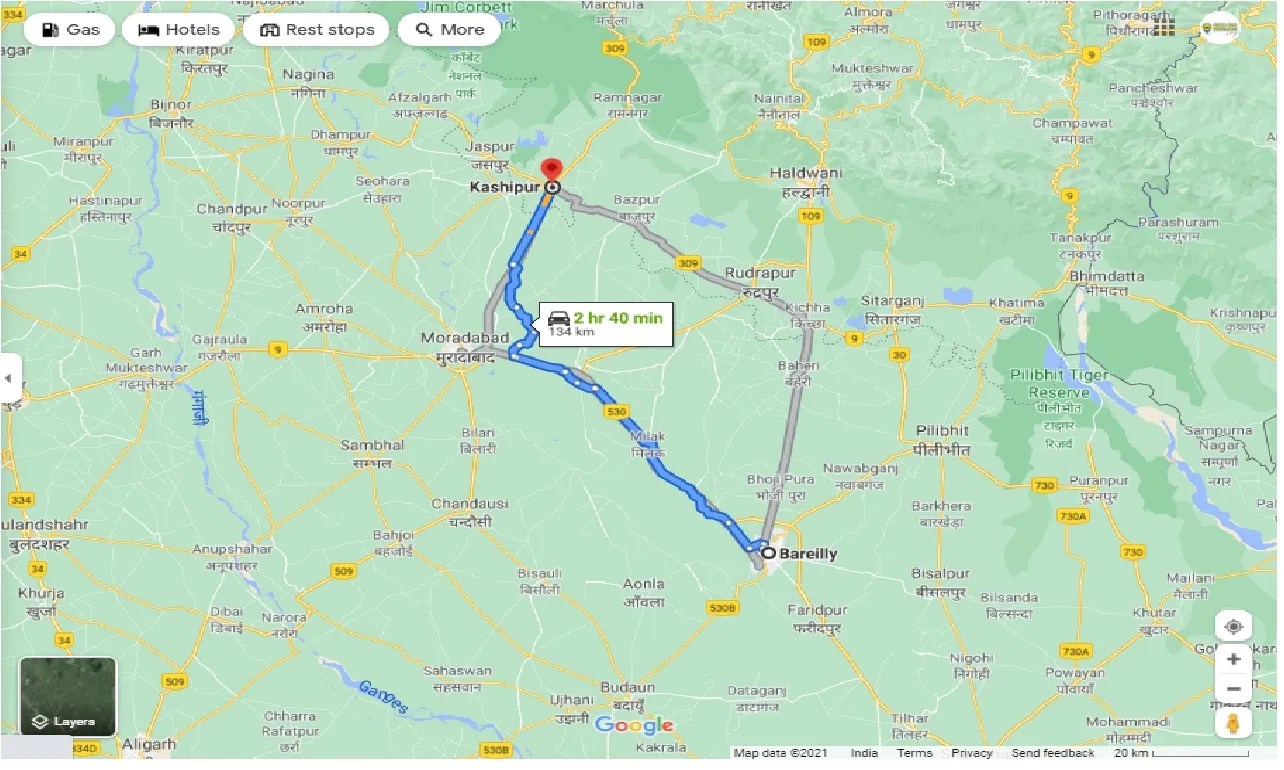 bareilly-to-kashipur-one-way
