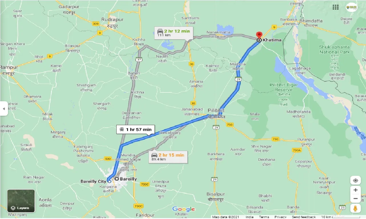 bareilly-to-khatima-one-way