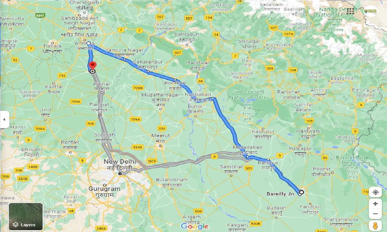bareilly-to-kurukshetra-one-way