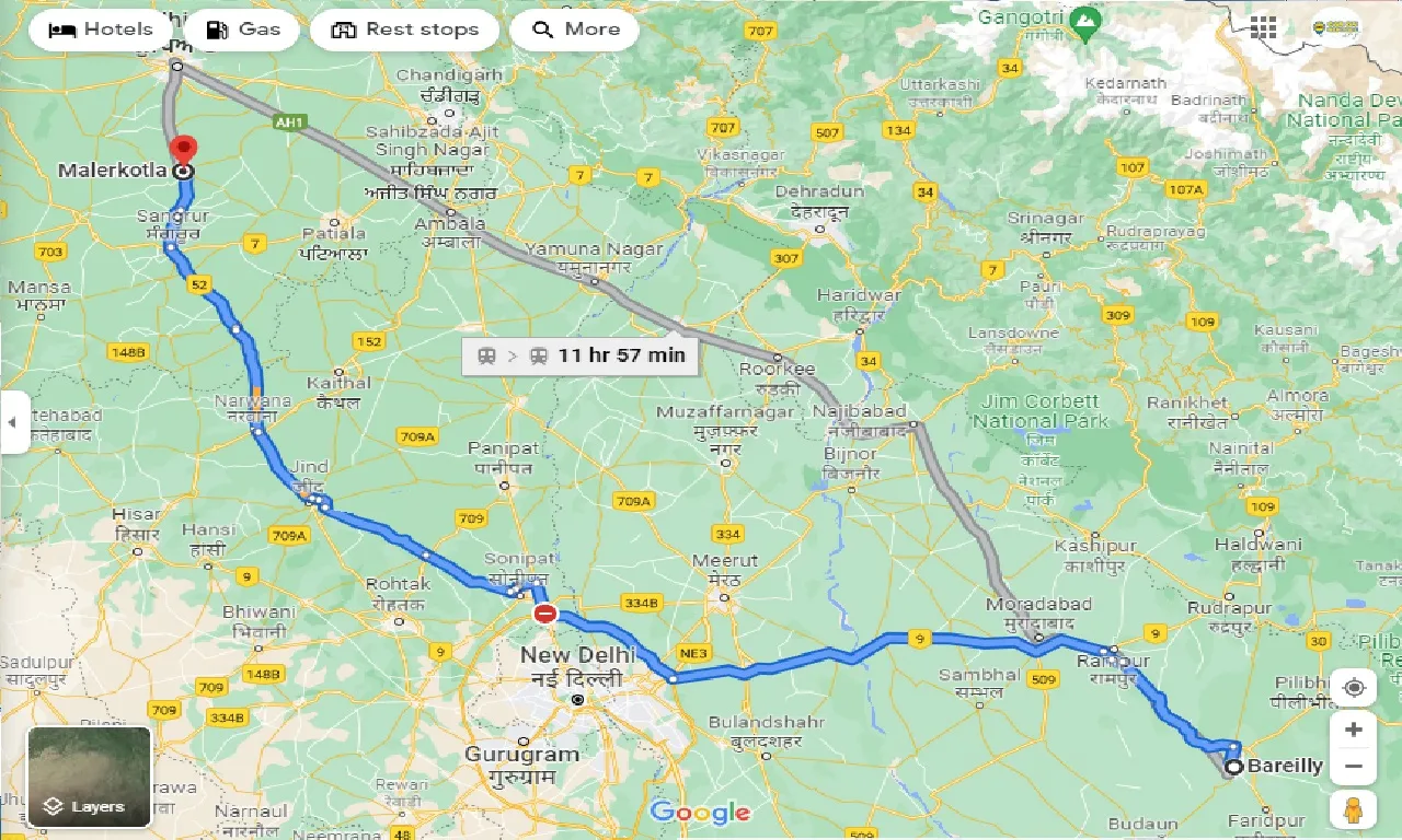 bareilly-to-malerkotla-one-way