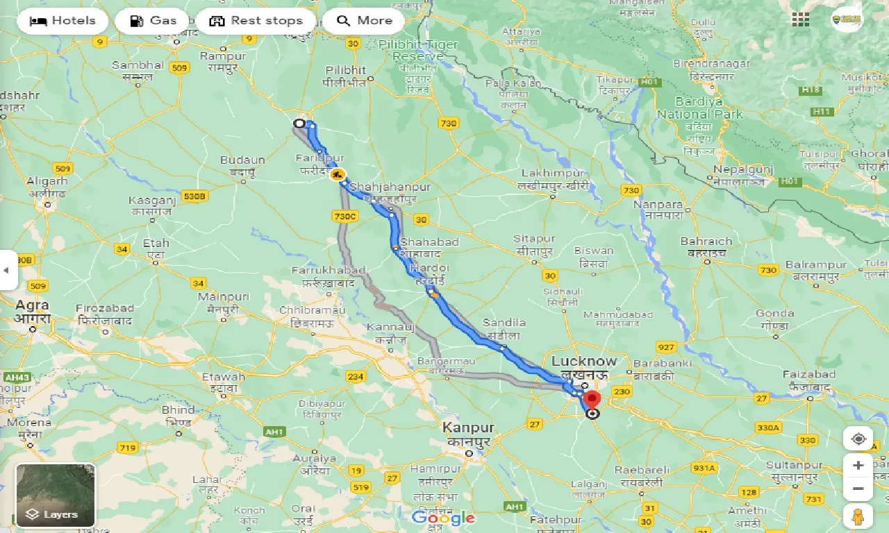bareilly-to-mohanlalganj-one-way