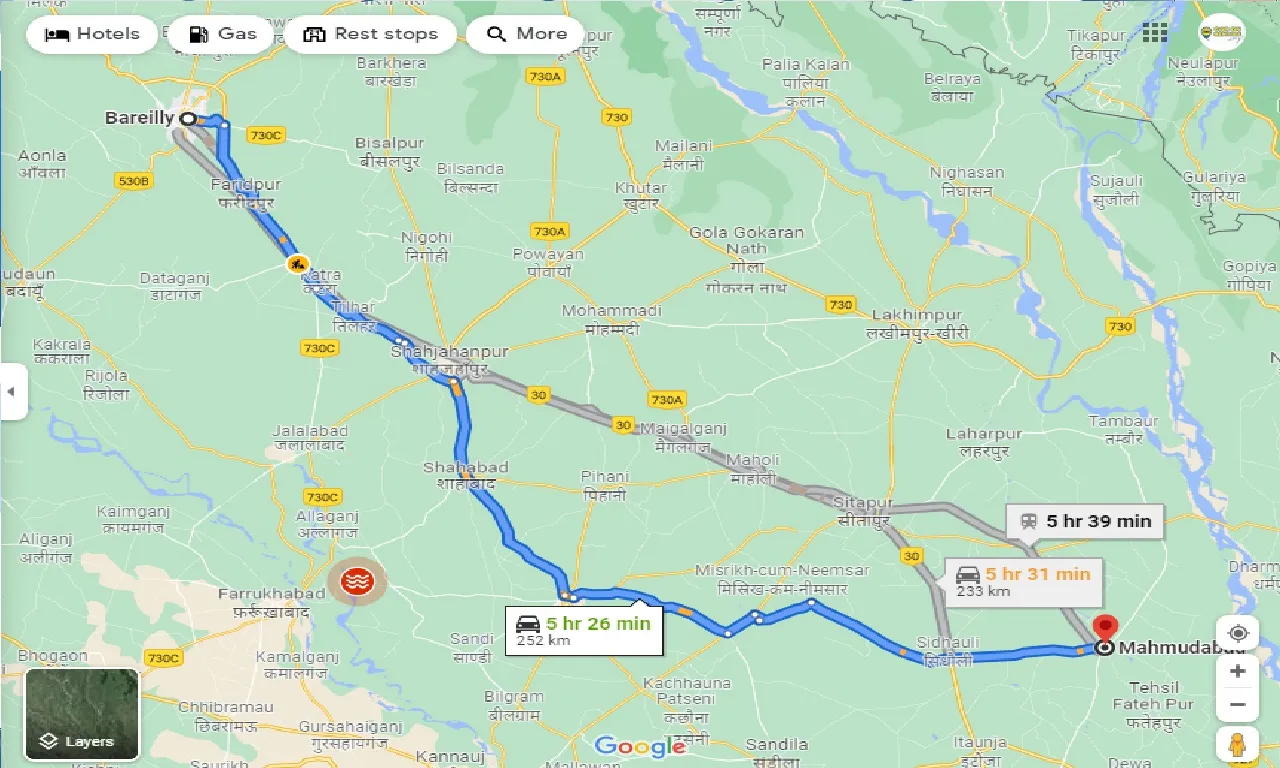 bareilly-to-muhmudabad-one-way