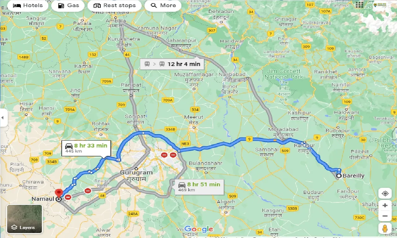 bareilly-to-narnaul-one-way