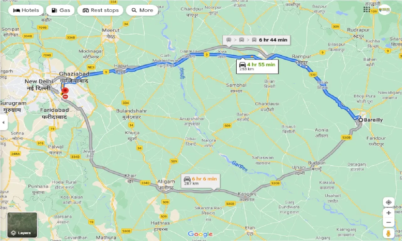 bareilly-to-noida-one-way