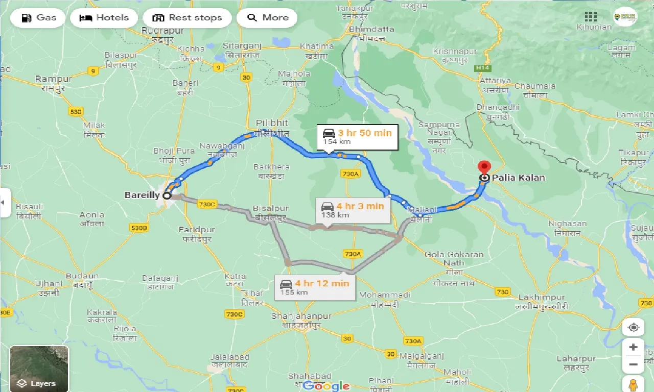bareilly-to-palia-kalan-one-way