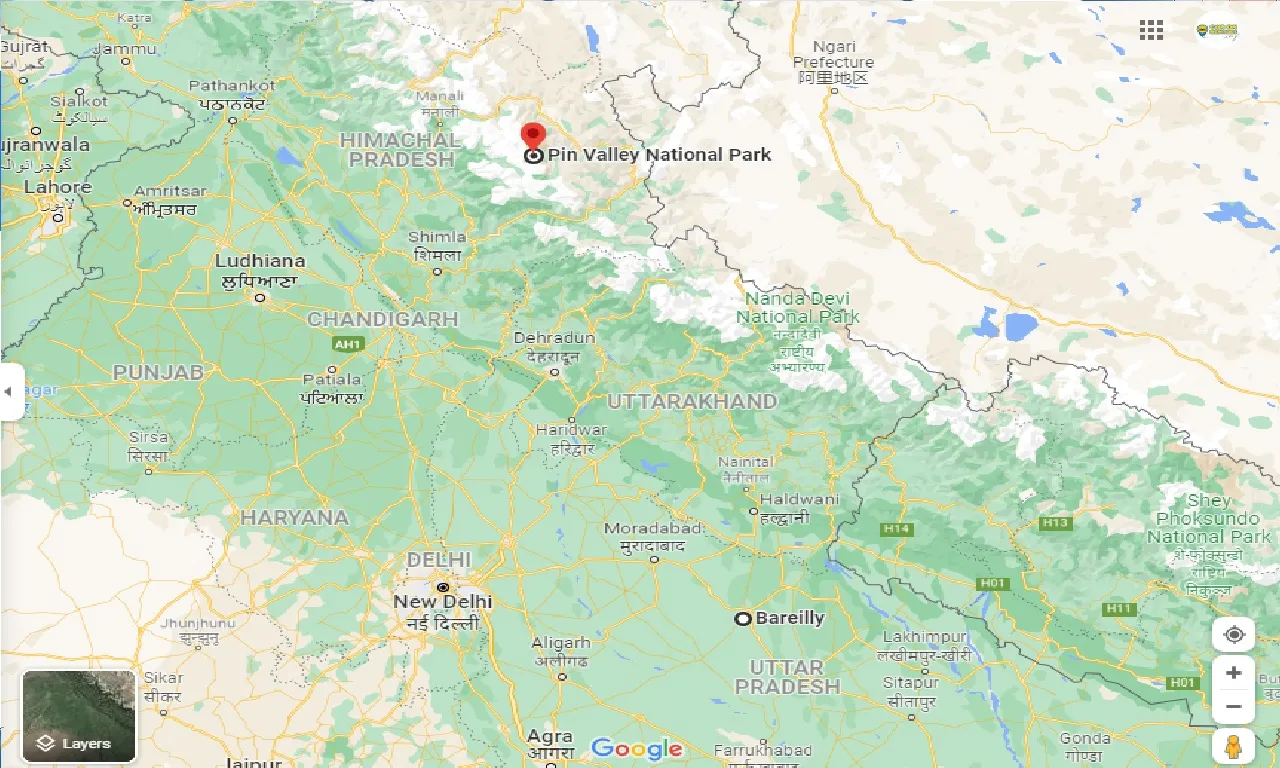 bareilly-to-pin-valley-national-park-one-way