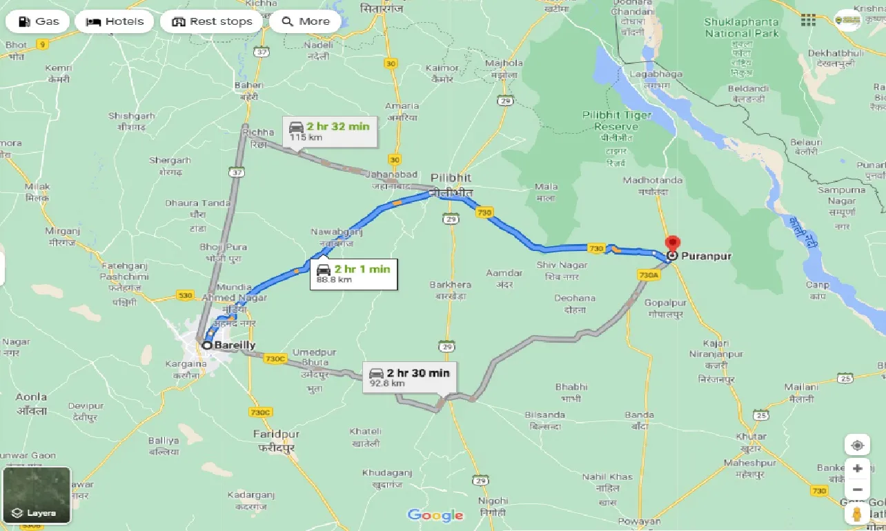 bareilly-to-puranpur-one-way