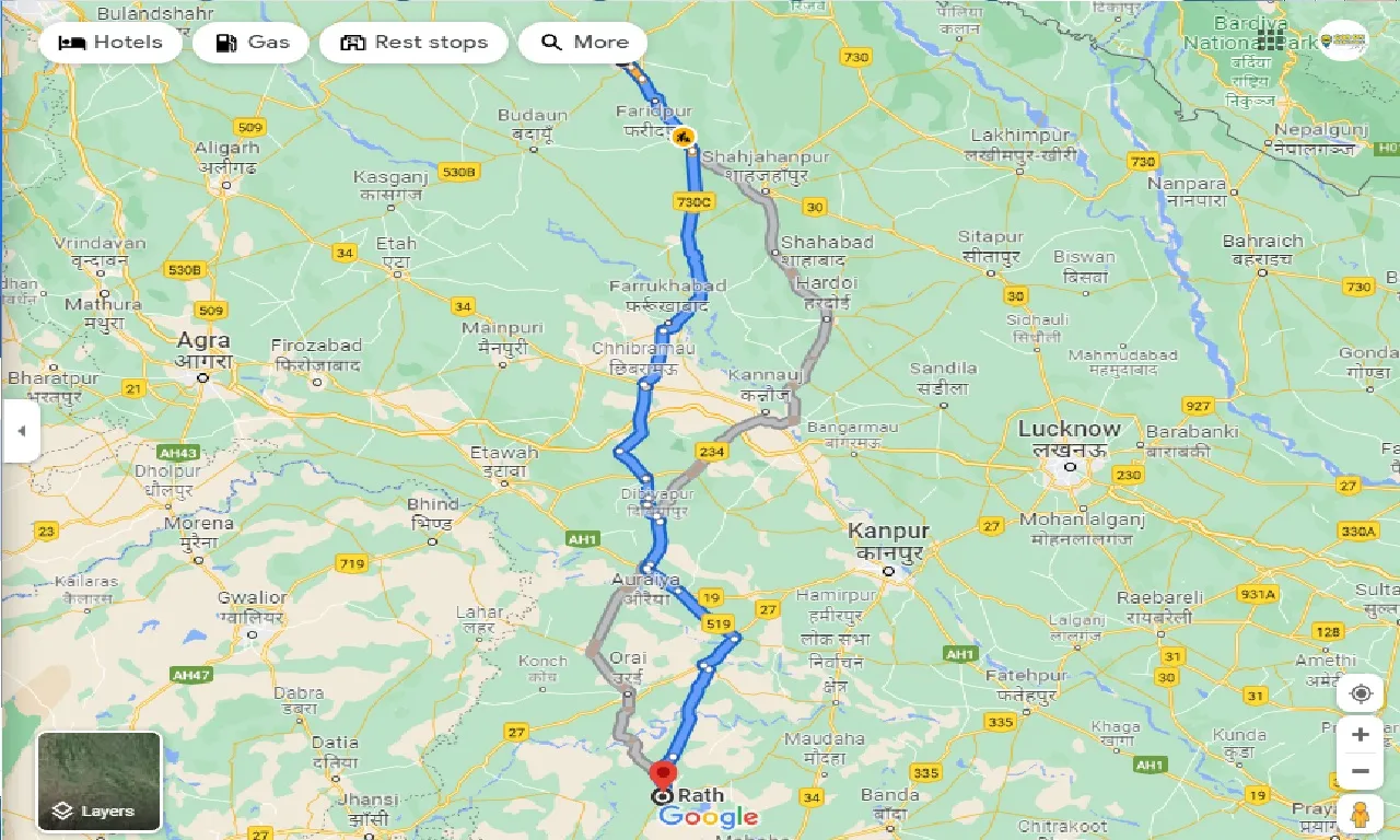 bareilly-to-rath-one-way