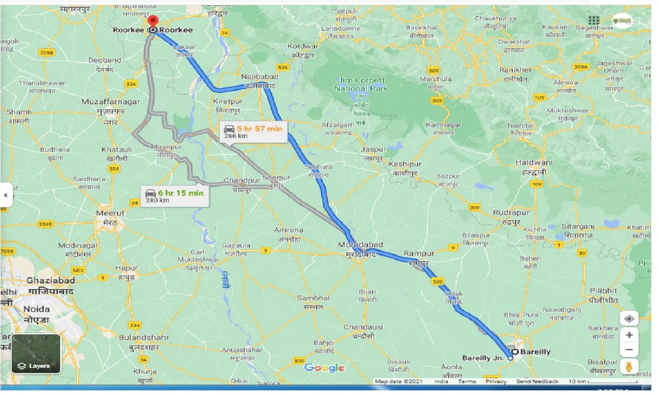 bareilly-to-roorkee-round-trip