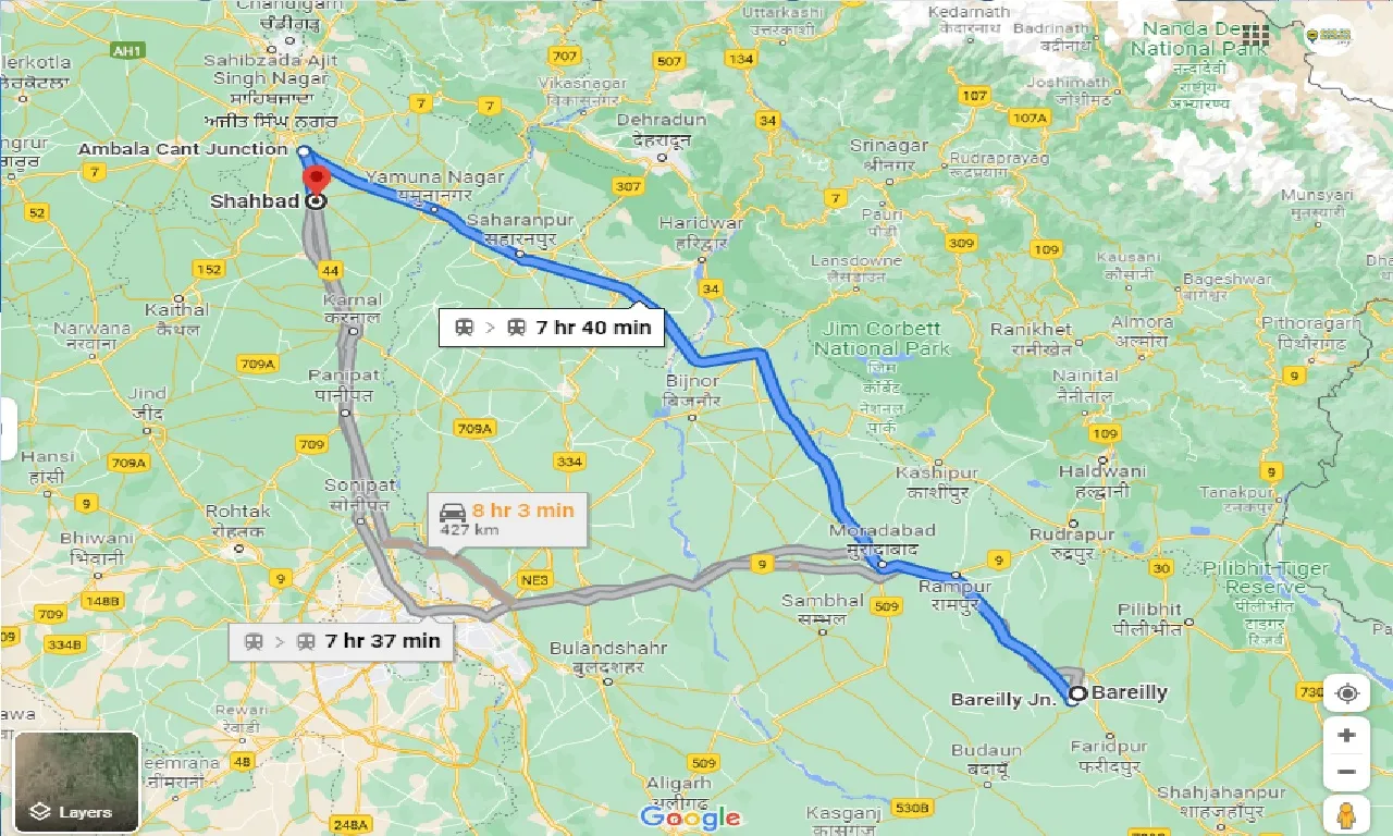 bareilly-to-shahabad-one-way