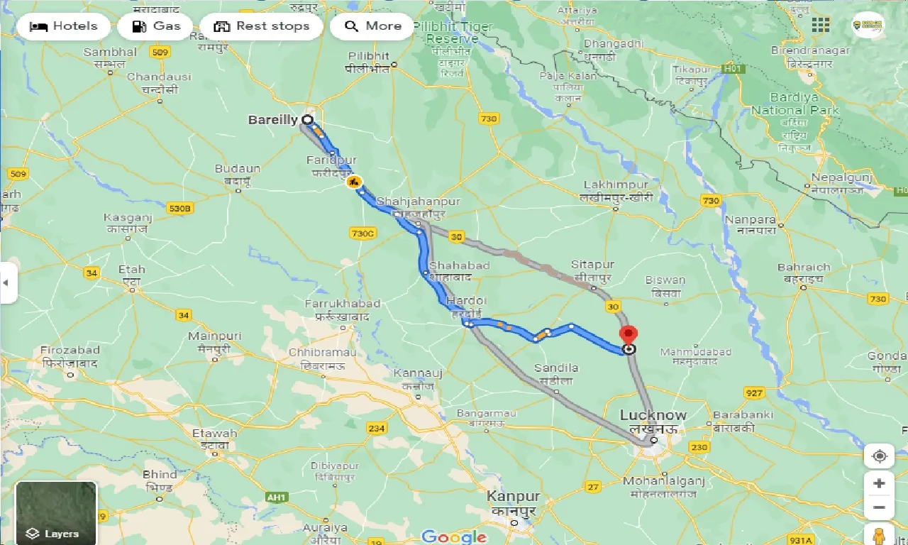 bareilly-to-sidhauli-one-way
