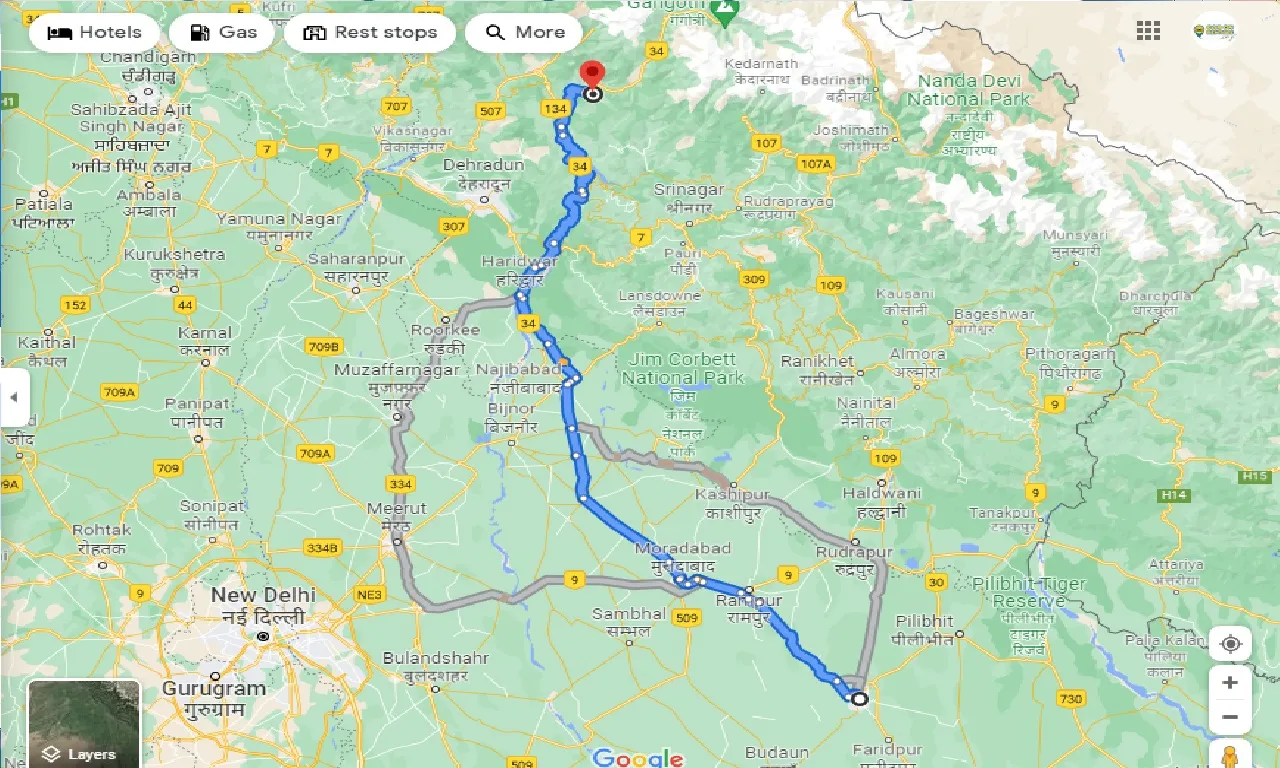 bareilly-to-uttarkashi-taxi