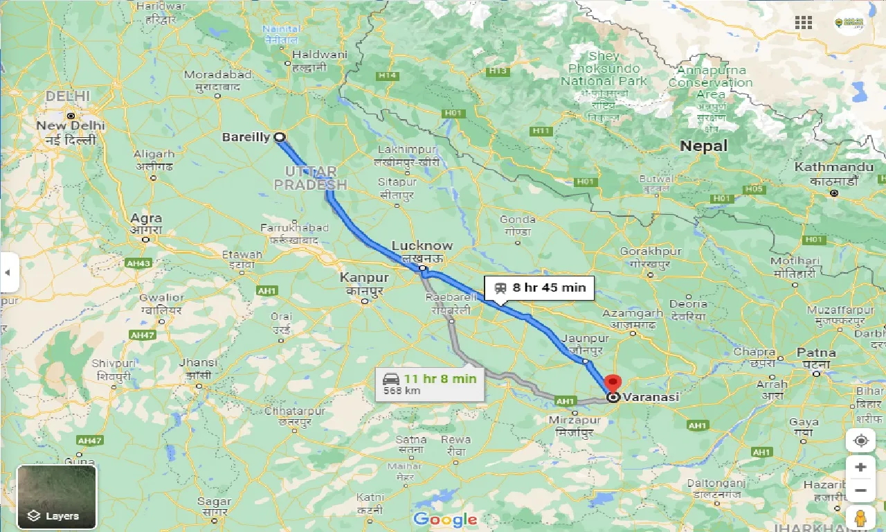 bareilly-to-varanasi-one-way