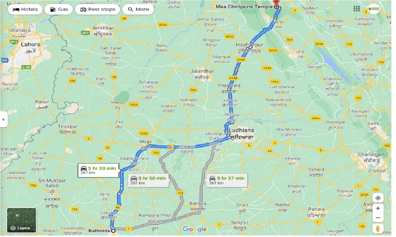 bathinda-to-chintpurni-round-trip