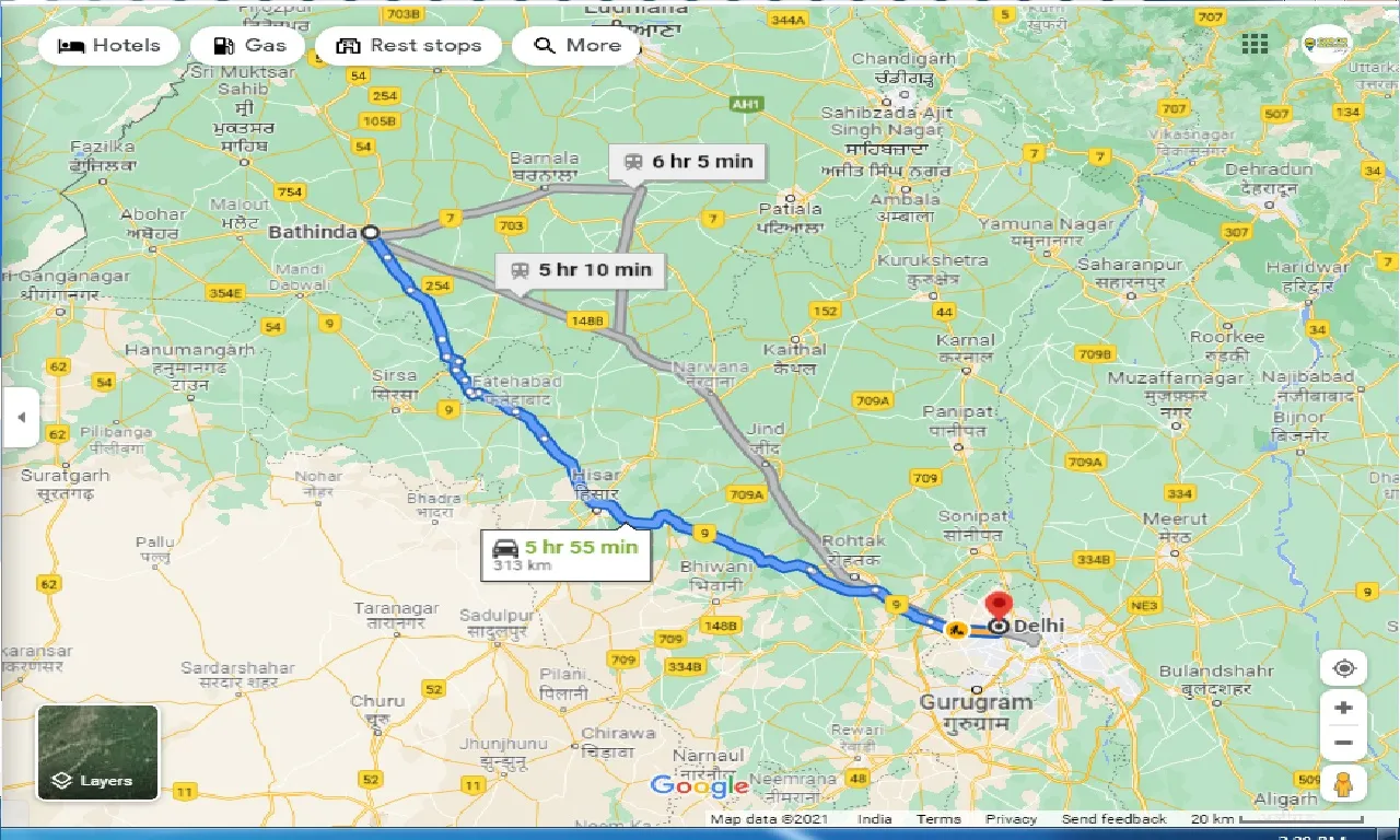 bathinda-to-delhi-round-trip