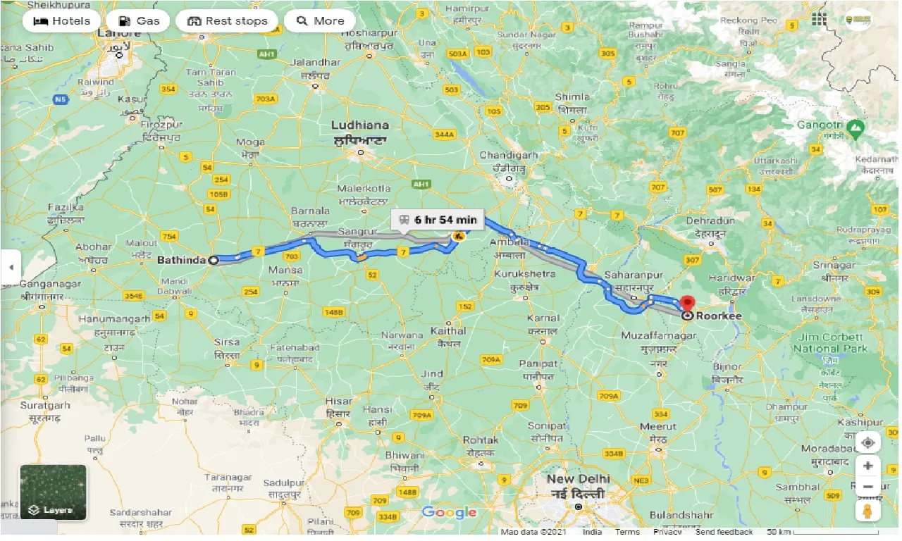 bathinda-to-roorkee-one-way