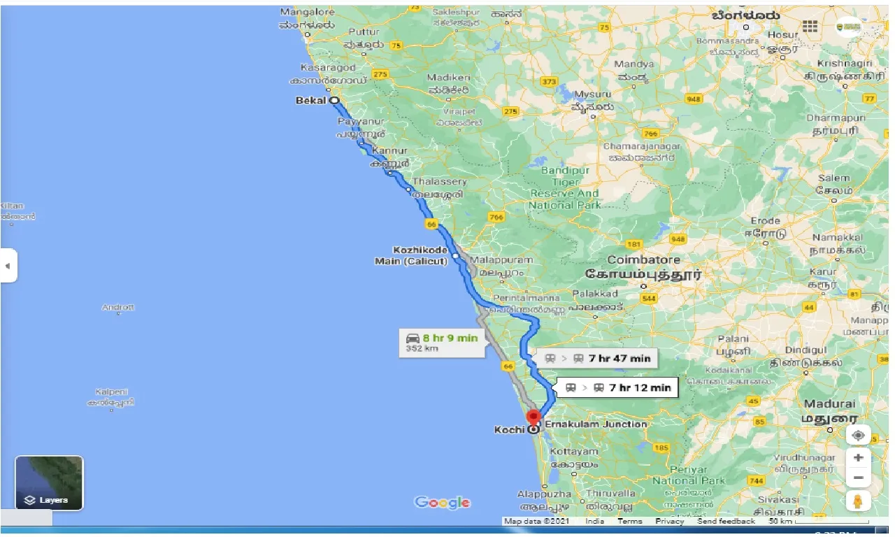 bekal-to-cochin-one-way