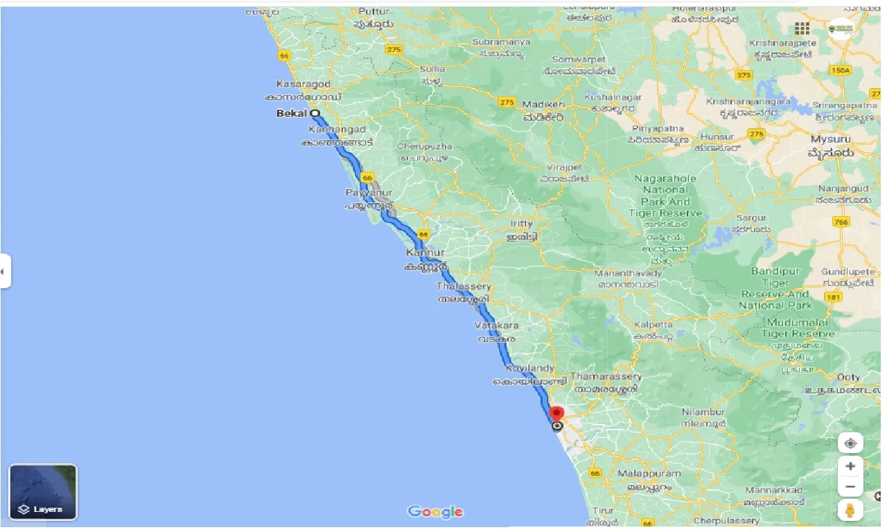 bekal-to-kozhikode-one-way