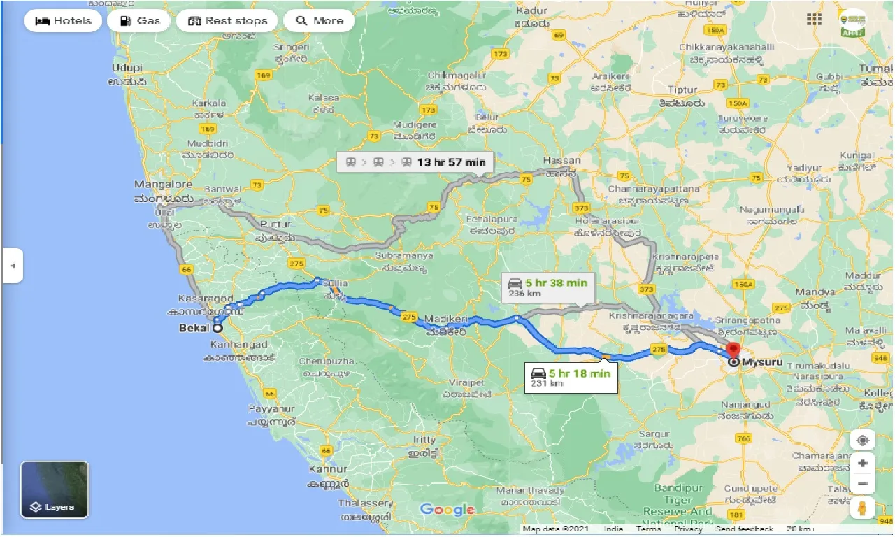 bekal-to-mysore-one-way