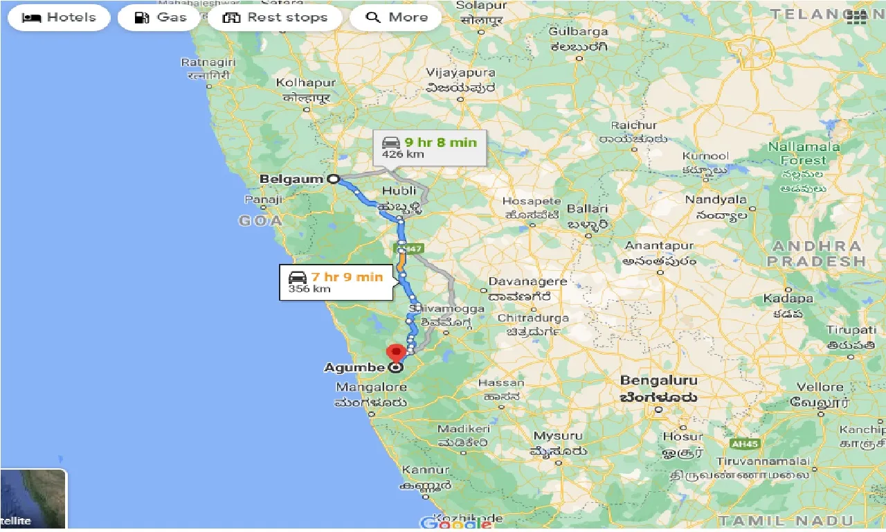 belgaum-to-agumbe-one-way