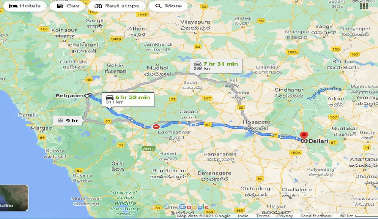 belgaum-to-ballari-taxi