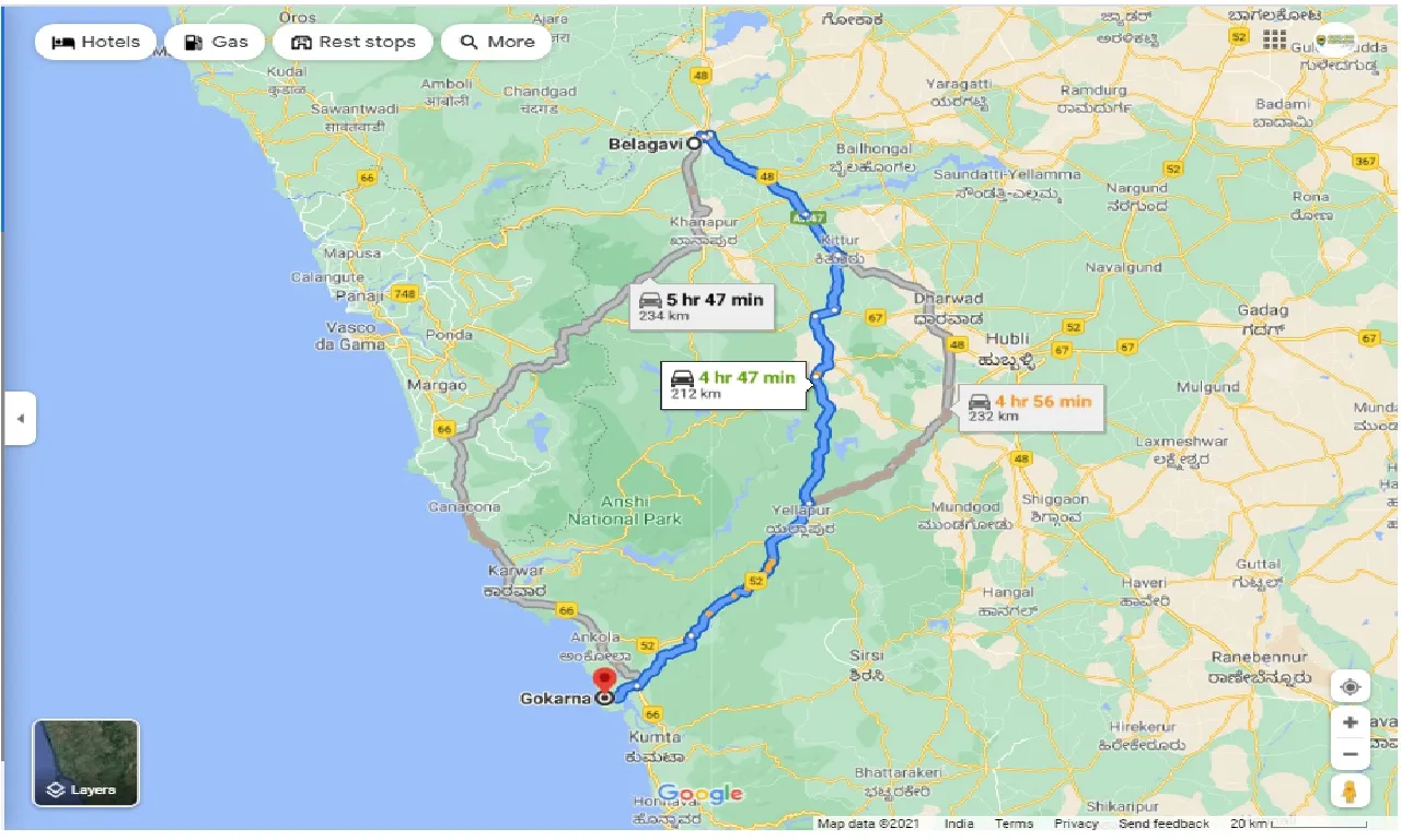 belgaum-to-gokarna-one-way
