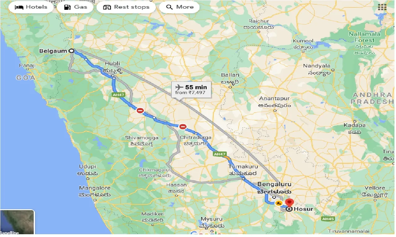 belgaum-to-hosur-one-way