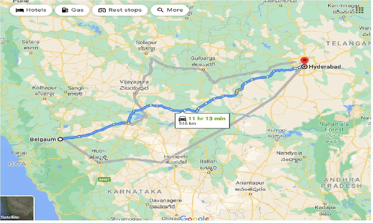 belgaum-to-hyderabad-taxi