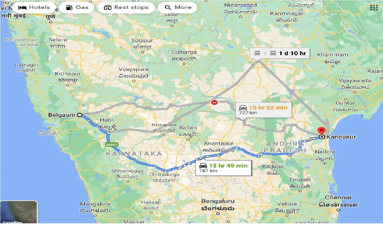 belgaum-to-kandukur-taxi