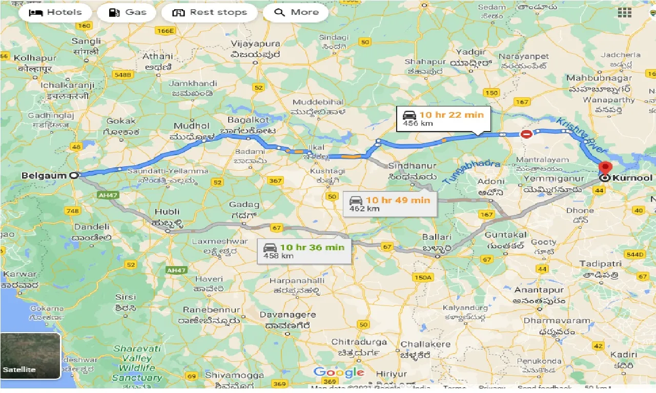 belgaum-to-kurnool-one-way